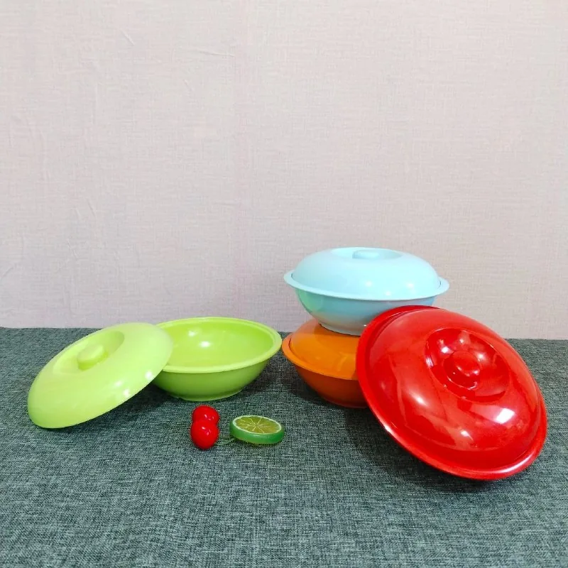 Mangkok Tutup 8 inch Melamin merk Meishing [2908]
