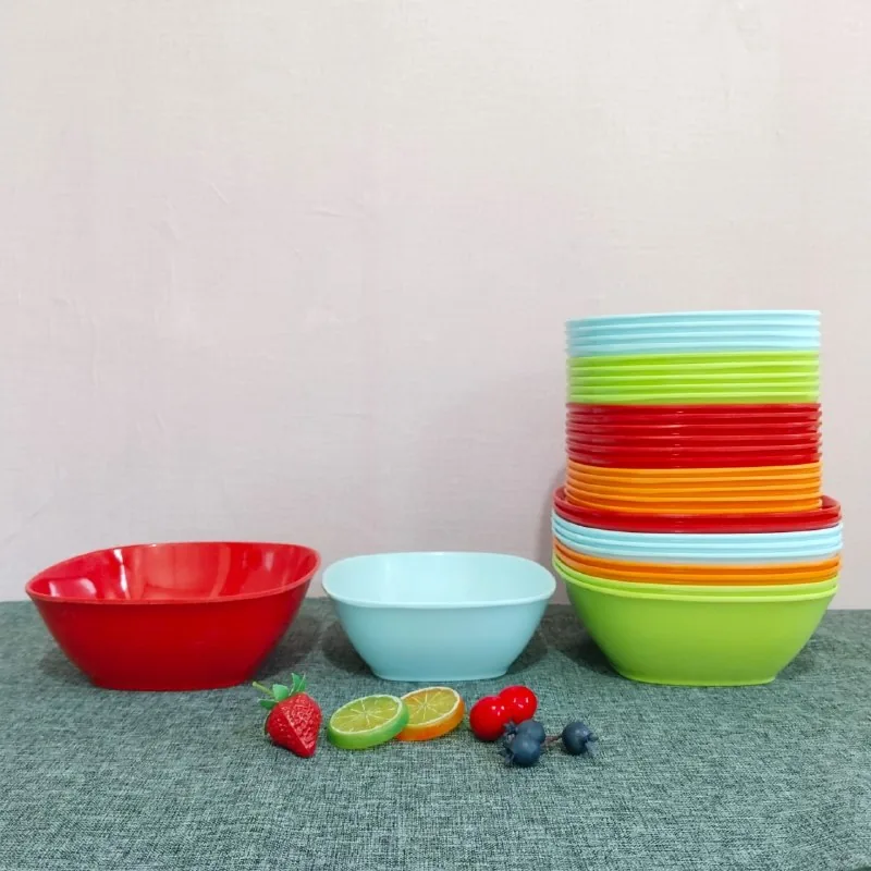 Mangkok Persegi 8 inch Melamin merk Meishing [9088]