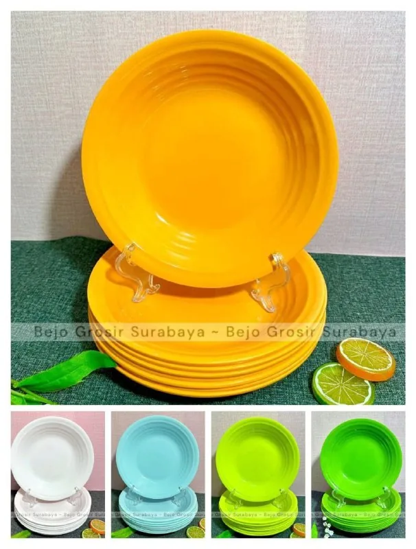 Piring Ulir 10 inch Melamin merk Meishing [G1100]