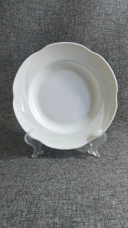 Piring 9 Inch Melamin Bentuk Bunga Polos [G6109]