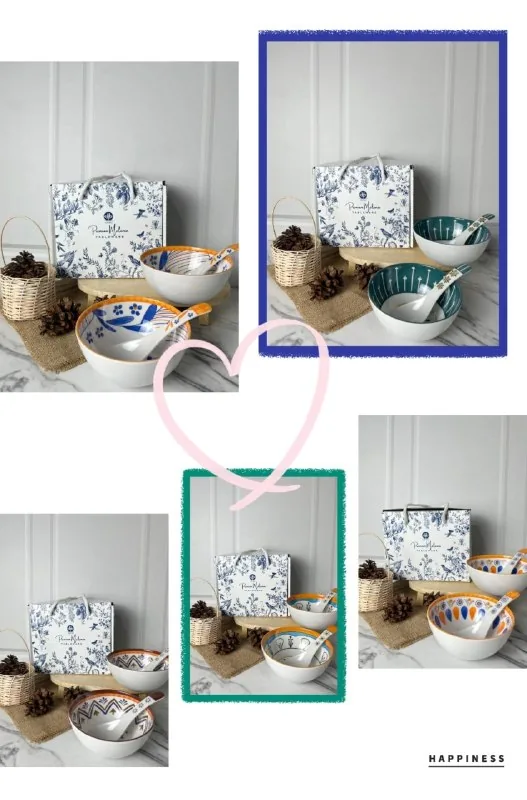 Hampers Set Mangkok Motif Merk Topree