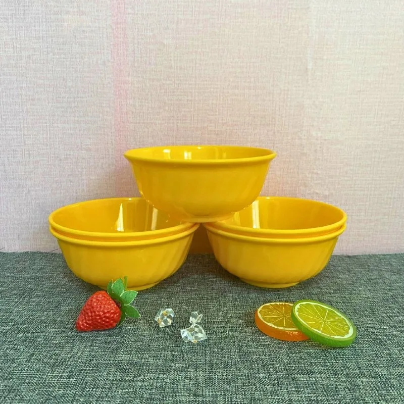 Mangkok Melamin Bergelombang Luar 6 Inch Polos Merk Toptree - W206