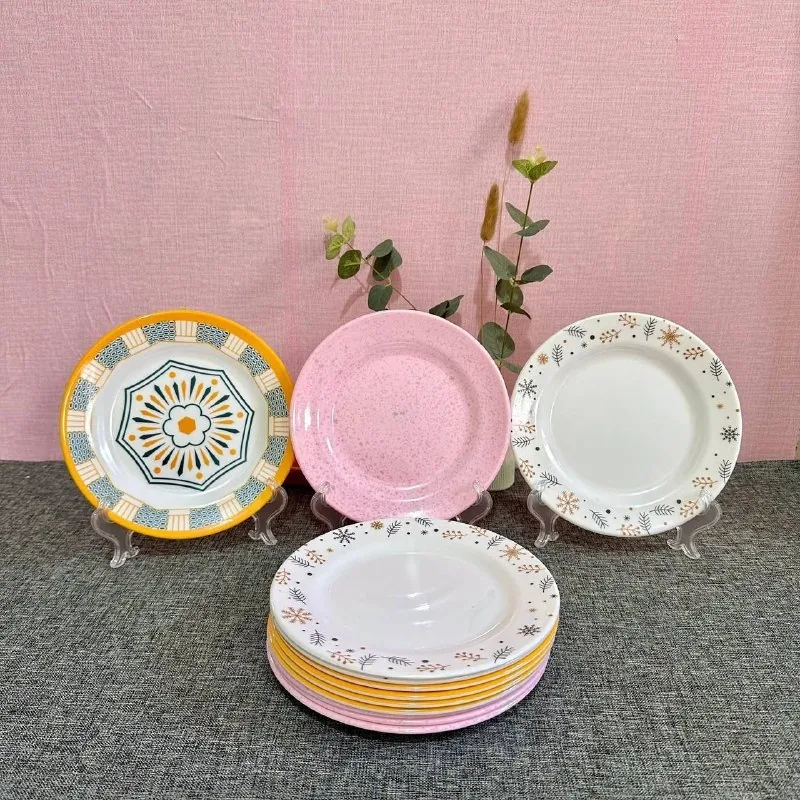 Piring Melamin 7 Inch Polos & Motif merk Toptree [P2807] (Polos)