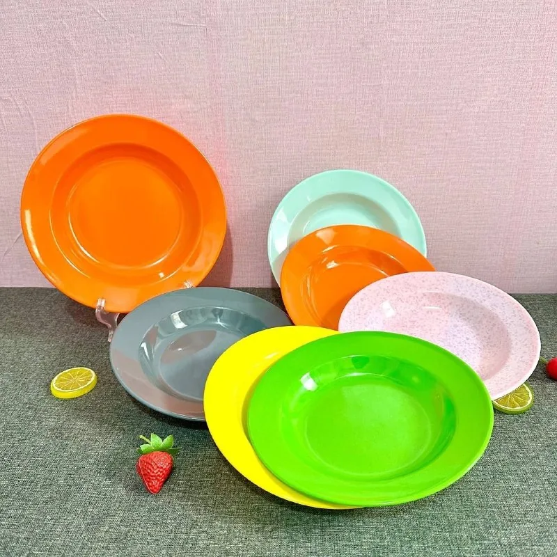 Piring Melamin 9 Inch Polos merk Toptree [P4509]