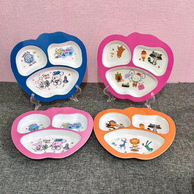 Piring Sekat Melamin 8 inch Extra Tebal