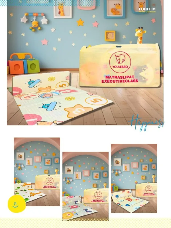 Playmat Tikar Karpet Anak Waterproof Bahan Extra Tebal