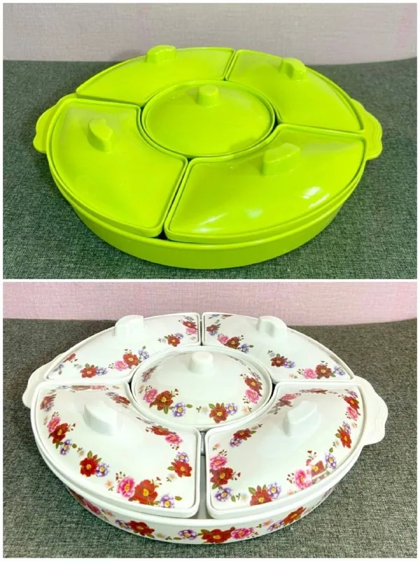 Tempat Prasmanan - Bahan Melamin - Terdapat 5 Tempat - SNI - Food Grade (DE9000)