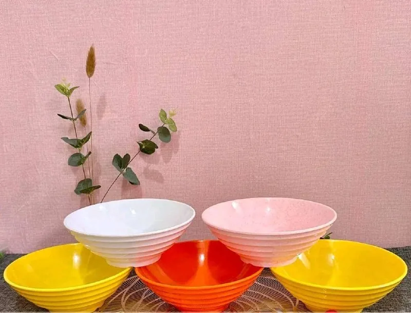 Mangkok Berulir 6 inch Melamin merk Toptree [W506]