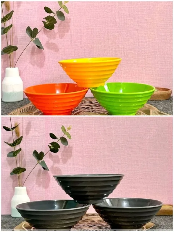 Mangkok Berulir 7 inch Melamin merk Toptree [W507]